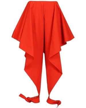 Alaïa Alaïa Wide-Leg Pants - Red