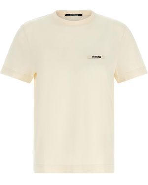 Jacquemus 'Le T-Shirt Gros-Grain' T-Shirt - Natural