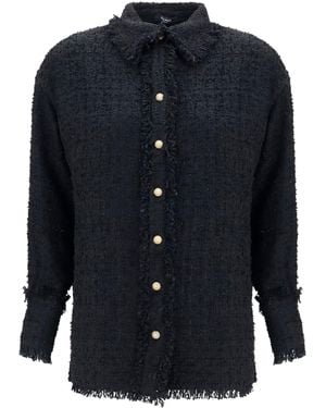 Balmain Tweed Shirt - Blue