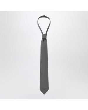 1989 STUDIO Dark Woven Tie - White