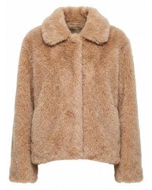 Max Mara Maxmara 'S Faux-Fur Jacket - Brown