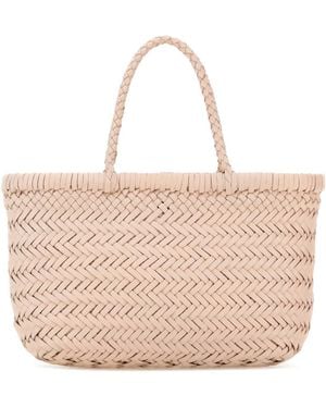 Dragon Diffusion Pastel Leather Mini Gora Bucket Bag - Natural