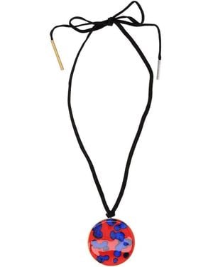 Dries Van Noten Necklace With Pendant - Red