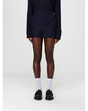 Gucci Gg Cotton Blend Shorts - Blue