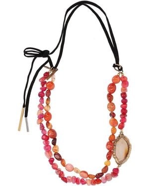 Dries Van Noten Necklace With Multiple-Colored Stones