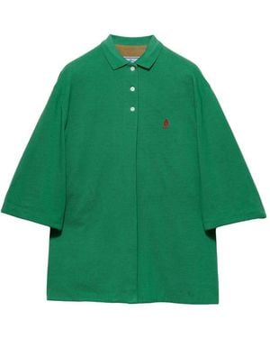 Prada Piquet Cotton Shirt - Green