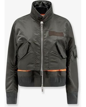 Sacai Cropped Nylon Jacket - Black