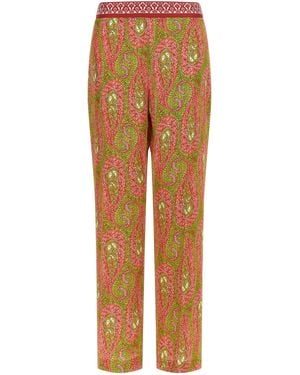 Etro 'Paisley Foliage' Pants - Orange