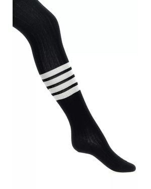 Thom Browne '4 Barâ€ Socks - Black