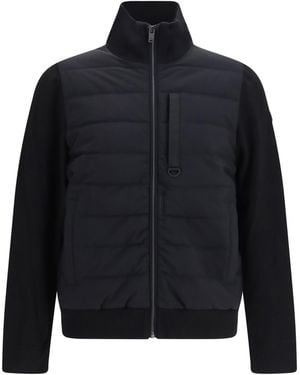 Moose Knuckles Kamet Jacket With High Collar - Blue