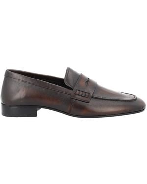Dries Van Noten Leather Loafers - Gray