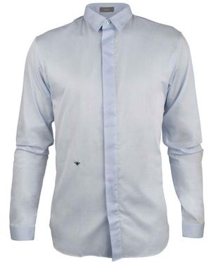 Dior Dior Bee Embroidery Shirt - Blue