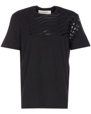 Golden Goose Flag Print Journey Regular T-Shirt - Black
