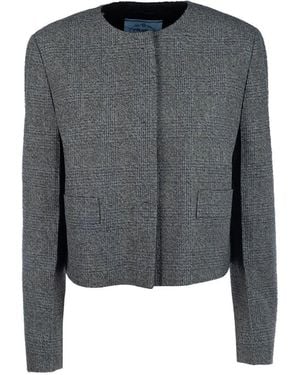 Prada Clothing Blazers & Gilets - Black