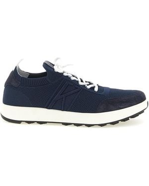Kiton Technical Cotton Sneakers - Blue