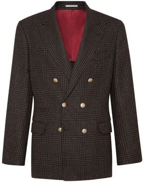 Brunello Cucinelli Double Breasted Jacket - Black