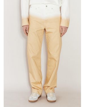 Lanvin Gradient-Effect Twisted Jeans - Natural