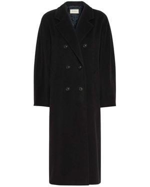 Max Mara Double-Breasted Coat - Black
