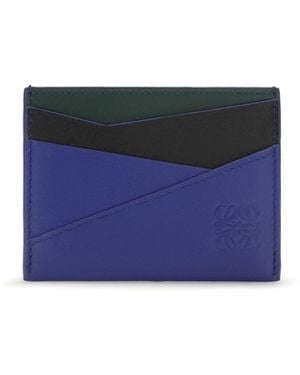 Loewe Puzzle Calfskin Card Holder - White