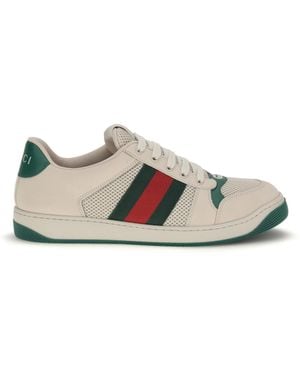 Gucci Screener Sneakers - White