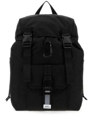 A.P.C. Backpacks - Black