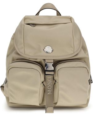 Moncler New Trick Logo Backpack - Natural