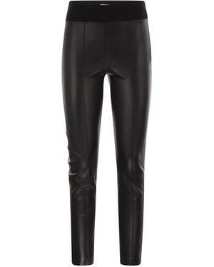 Brunello Cucinelli Stretch Nappa Leggings - Black