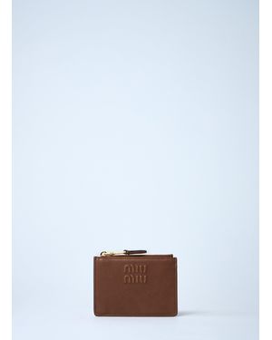 Miu Miu Leather Cardholder - White