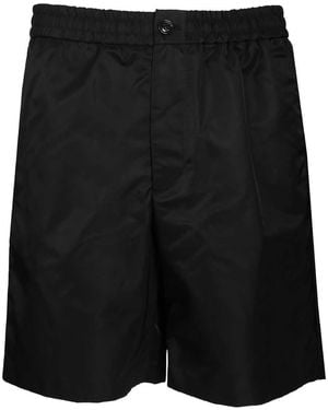 Ami Paris Ami Shorts With Elasticated Waist - Black