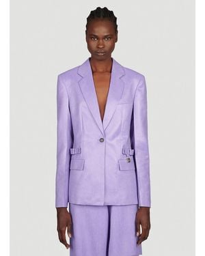 JW Anderson Jw Anderson Padlock Strap Suit Single Breasted Blazer - Purple