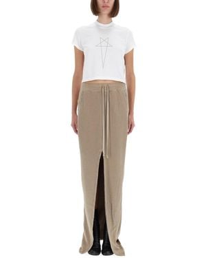 Rick Owens "Cropped Small" T-Shirt - White