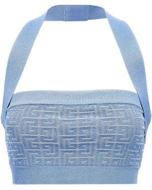 Balmain Bra Top - Blue