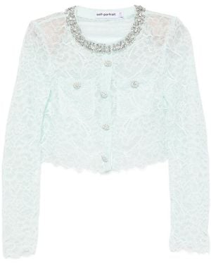 Self-Portrait Jackets - Blue