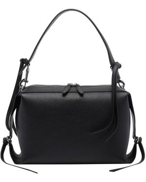 Yuzefi Bento Leather Shoulder Bag - Black