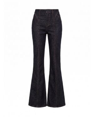 Self-Portrait High Waisted Denim Jeans - Blue