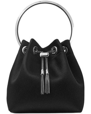 Jimmy Choo Bon Bon Bucket Bag - Black