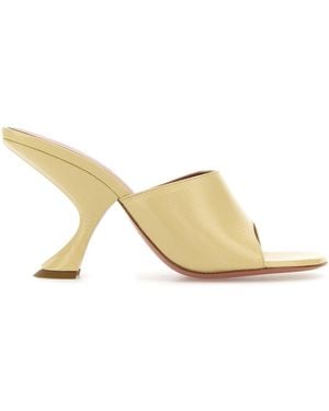 AMINA MUADDI Pastel Leather Taylor Mules - Metallic