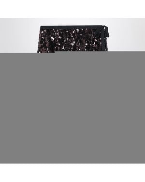 Prada Plum-Coloured Sequined Skirt - Black