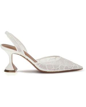 AMINA MUADDI Holli Lace Pumps - White