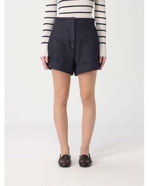 Max Mara Cotton Shorts - Blue