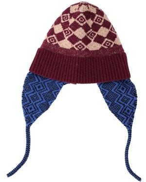 Dries Van Noten Marvin Jacquard Wool Beanie - Red