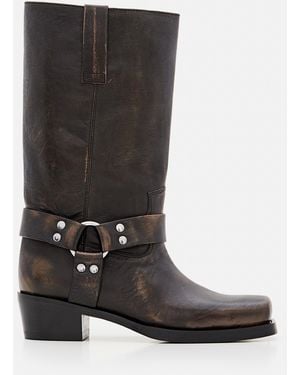 Paris Texas Roxy Brushed Boots Heel 45 - Black