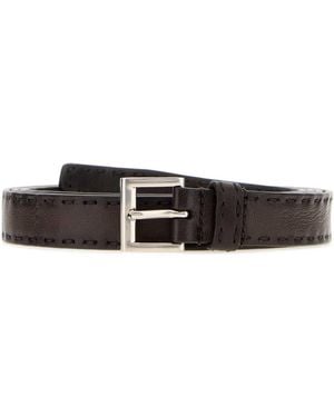 Prada Nappa Leather Belt - White
