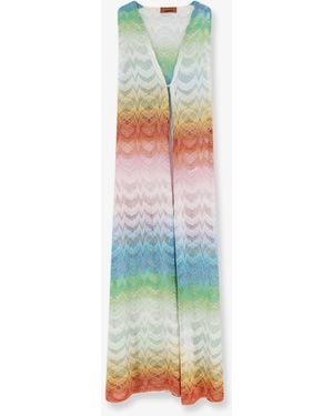 Missoni Long Cover Up Viscose And Metallic Fiber Dress - Green