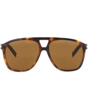 Saint Laurent 'Sl 596 Dune' Sunglasses - Brown
