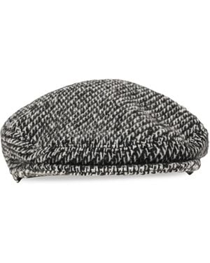 Dolce & Gabbana Dolce & Gabbana Wool-Blend Flecked Flat Cap - Gray