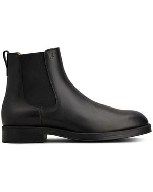 Tod's Leather Ankle Boots - Black