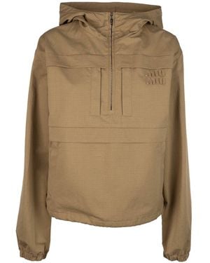 Miu Miu Clothing Jackets - Natural