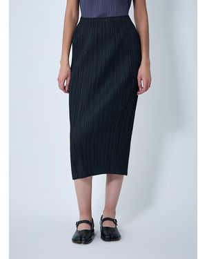 Pleats Please Issey Miyake Pleated Skirt - Blue