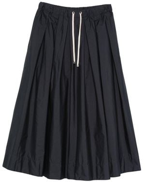 Max Mara Cotton Midi Skirt - Black